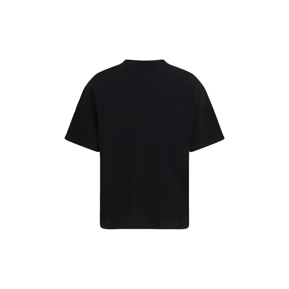 T-Shirt by Represent for men in cotton black features a plush silhouette, showcasing a sophisticated crew neckline and for a truly plush finish.