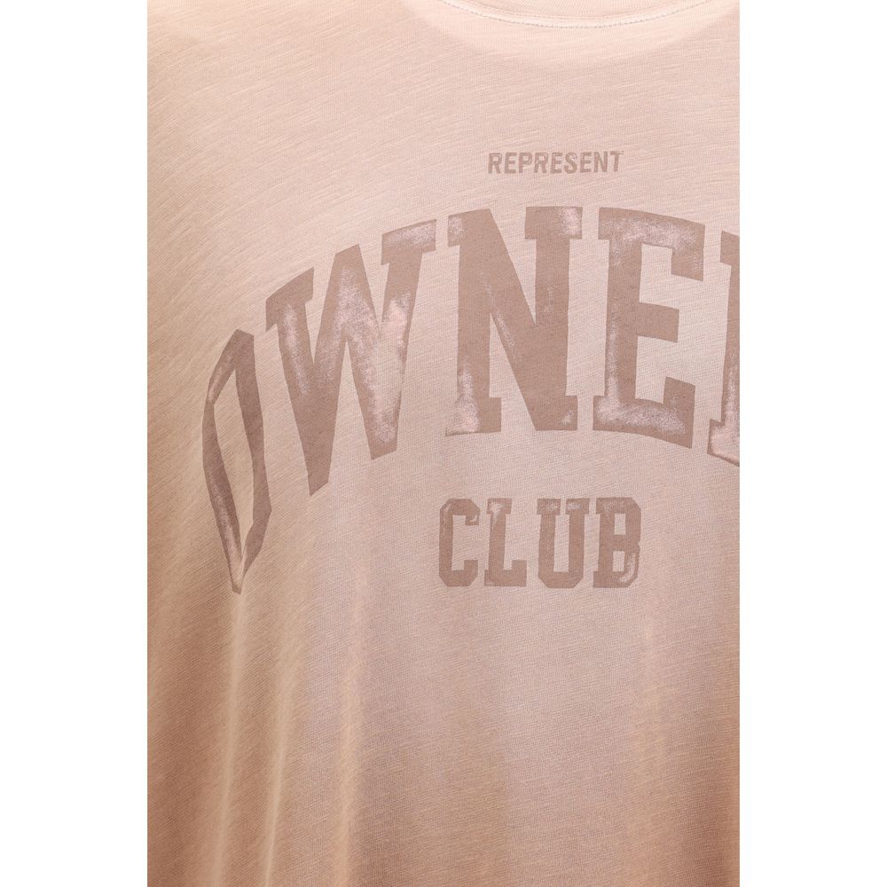 T-Shirt by Represent for men in cotton brown features an edgy silhouette, meticulously detailed with a sophisticated and crew neckline for a truly edgy finish.