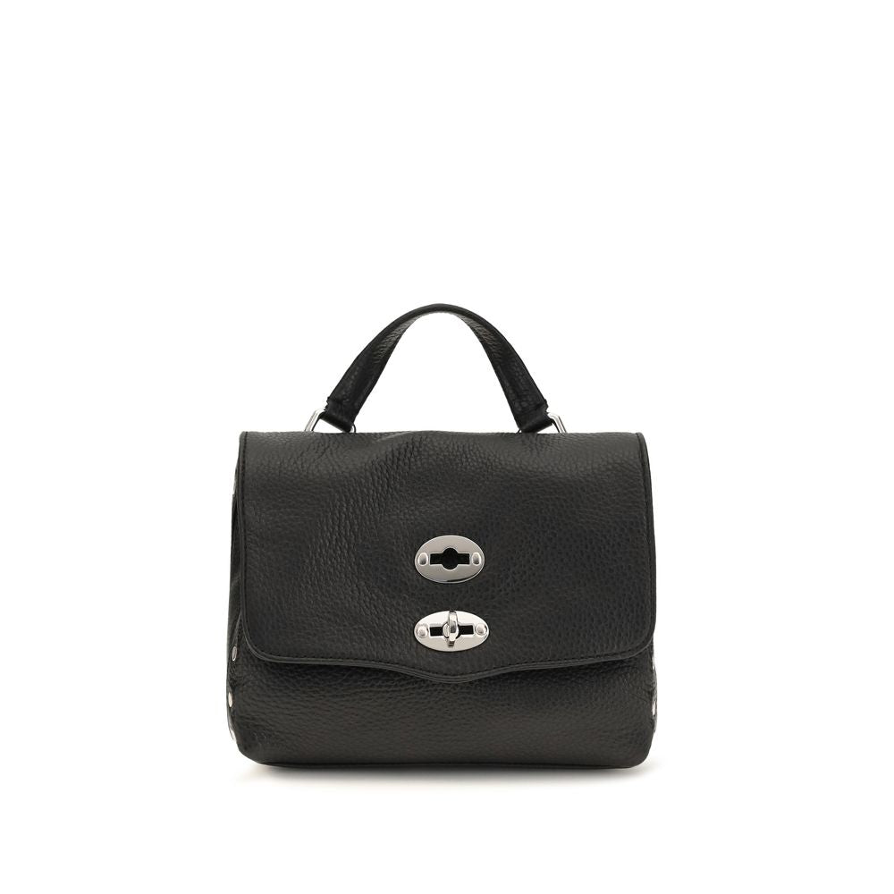 Shoulder Bag by Zanellato for women in bos taurus calf leather black & multicolor presents a versatile silhouette, showcasing a secure zipper and versatile with versatile shoulder-strap, handle & adjustable-strap for a sophisticated look.