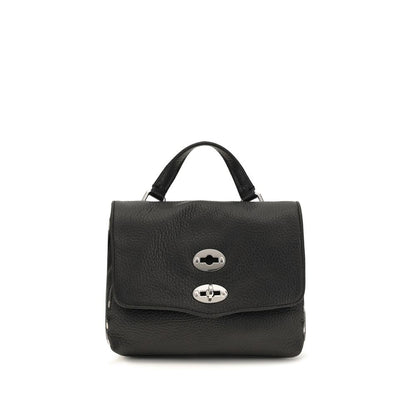 Shoulder Bag by Zanellato for women in bos taurus calf leather black & multicolor presents a versatile silhouette, showcasing a secure zipper and versatile with versatile shoulder-strap, handle & adjustable-strap for a sophisticated look.