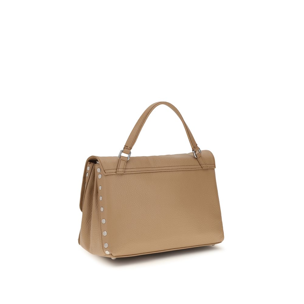 Shoulder Bag by Zanellato for women in bos taurus calf leather beige, multicolor & signature presents a versatile silhouette, showcasing a secure zipper and versatile with versatile shoulder-strap, handle & adjustable-strap for a sophisticated look.