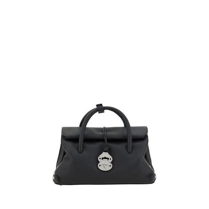 Shoulder Bag by Zanellato for women in bos taurus calf leather black showcases a enviable silhouette, artfully detailed with a secure hook, organized built-in-compartments, and versatile shoulder-strap, adjustable-strap & handle for a enviable look.