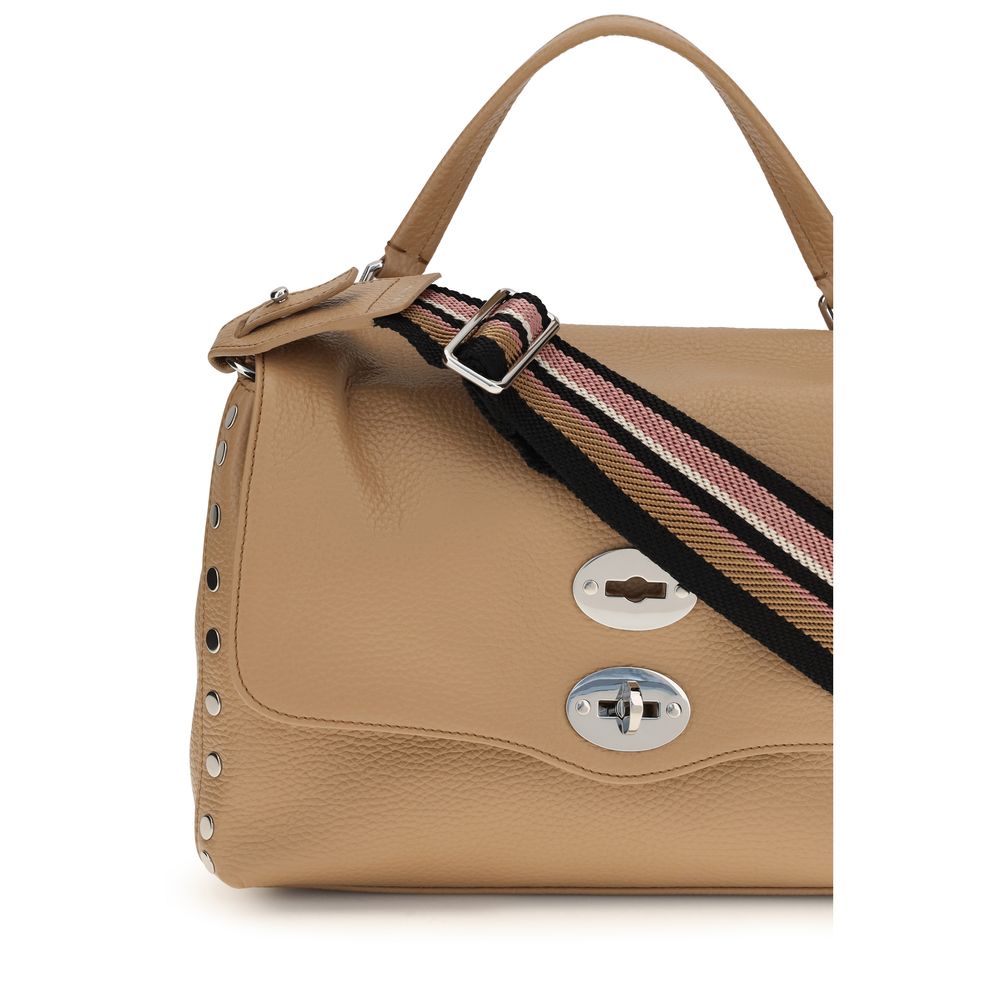 Shoulder Bag by Zanellato for women in bos taurus calf leather beige, multicolor & signature features an effortlessly chic silhouette with a secure zipper, ample , and versatile shoulder-strap, handle & adjustable-strap for effortlessly chic everyday luxury.