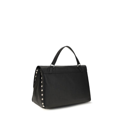 Medium Shoulder Bag by Zanellato for women in bos taurus calf leather black & multicolor features a effortless sophistication silhouette, secured by a zipper with ample and versatile shoulder-strap, handle & adjustable-strap for a effortless sophistication finish.