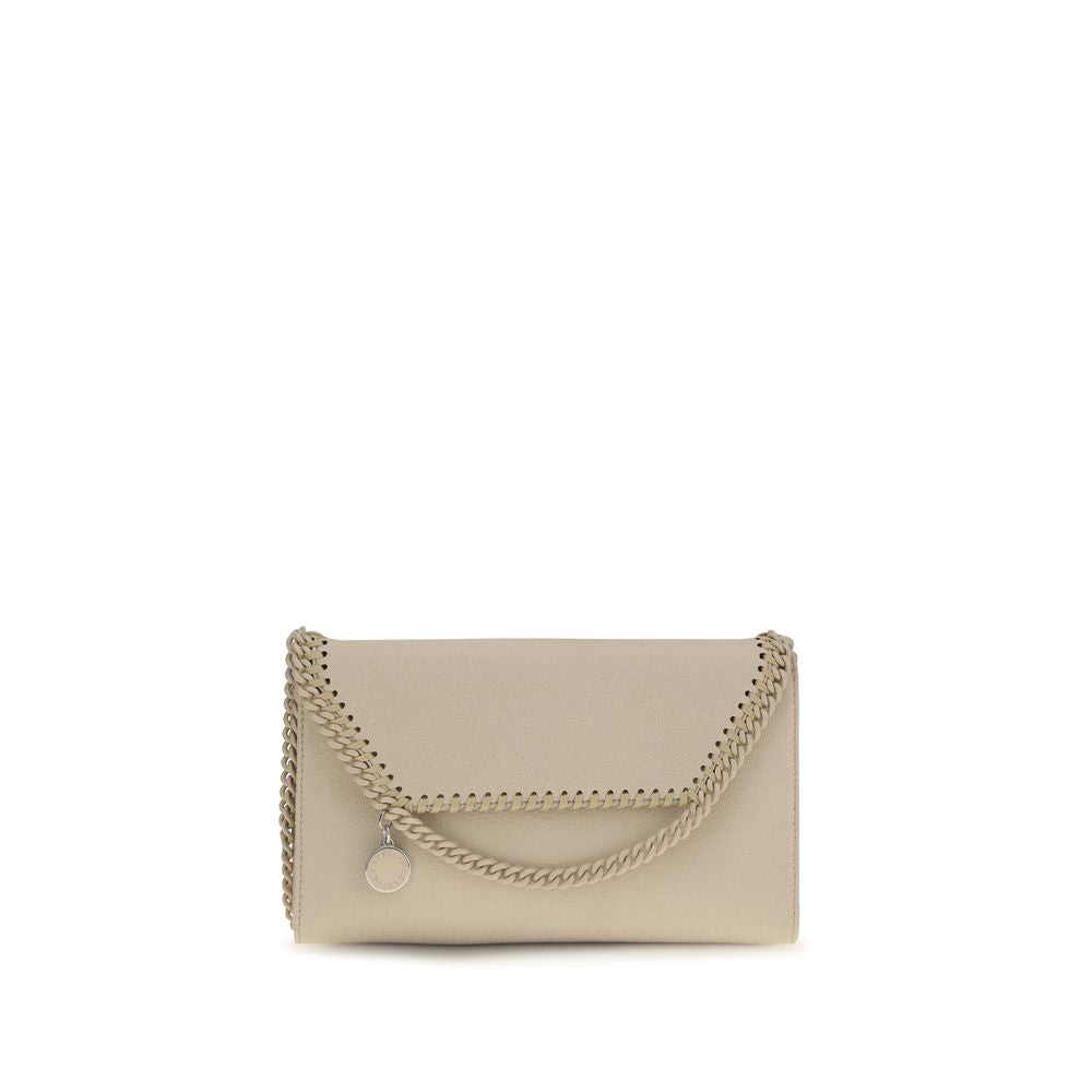 Shoulder Flap Bag by Stella McCartney for women in polyester leather beige, signature, monogram & print features a enviable silhouette, showcasing a secure flap & magnetic, ample single-compartment, and enviable shoulder-strap for a enviable finish.