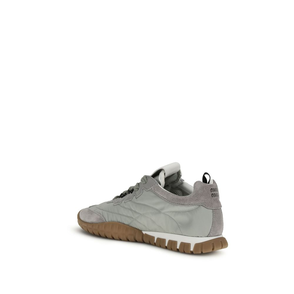 Athletic Sneakers Miu Miu women eva polyamide & bos taurus suede calf leather gray featuring a avant-garde Star Women's Athletic EVA Polyamide & Bos Taurus Suede Calf Leather Sneakers design with a avant-garde athletic style for a refined finish.