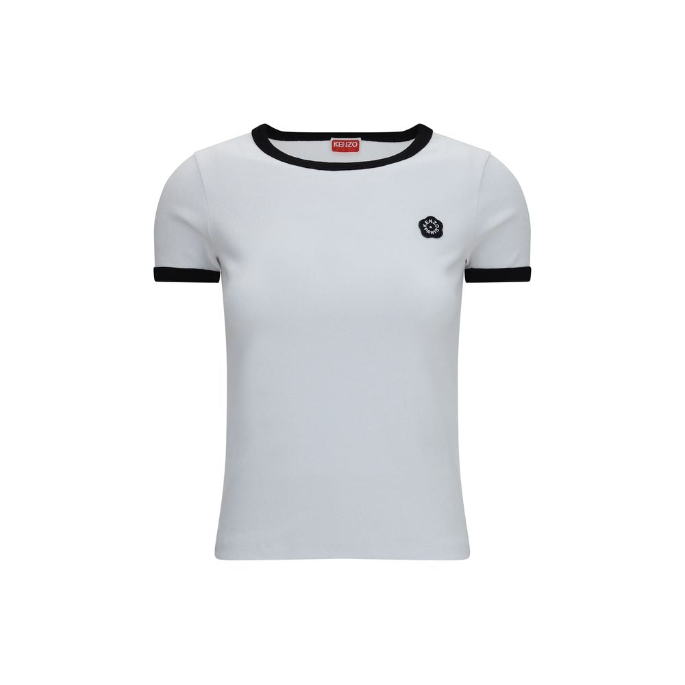 Activewear T-Shirt by Kenzo for women in cotton white features a sporty silhouette with and , showcasing innovative for a sporty finish.