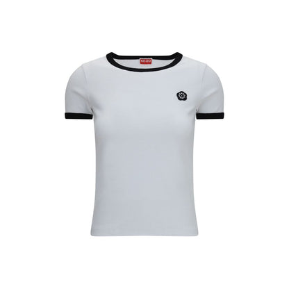 Activewear T-Shirt by Kenzo for women in cotton white features a sporty silhouette with and , showcasing innovative for a sporty finish.