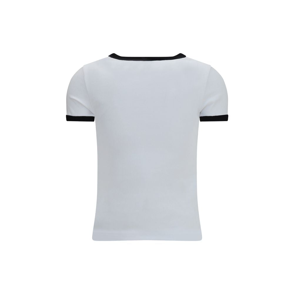Activewear T-Shirt by Kenzo for women in cotton white presents a kinetic silhouette, showcasing the kinetic and alongside functional for a premium, athletic look.