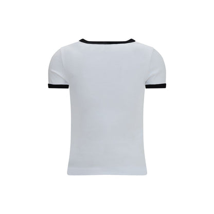 Activewear T-Shirt by Kenzo for women in cotton white presents a kinetic silhouette, showcasing the kinetic and alongside functional for a premium, athletic look.