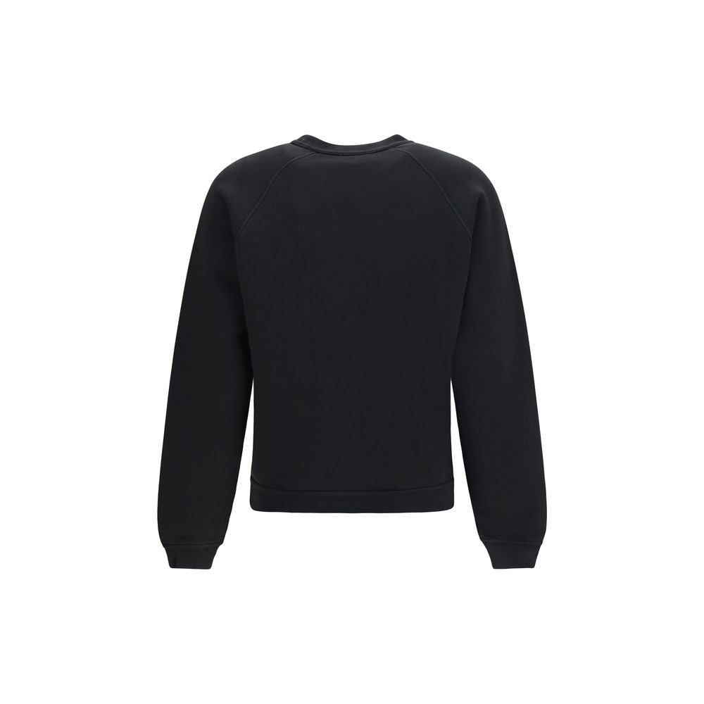 Sweatshirt by Kenzo for women in cotton black & print showcases a slouchy chic silhouette, artfully detailed with a slouchy chic and for a slouchy chic finish.