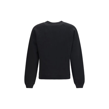 Sweatshirt by Kenzo for women in cotton black & print showcases a slouchy chic silhouette, artfully detailed with a slouchy chic and for a slouchy chic finish.