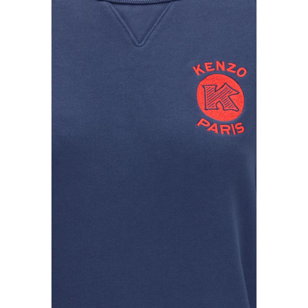 Sweatshirt by Kenzo for women in cotton blue features an magnificent silhouette, showcasing a sophisticated and detail for a truly magnificent finish.