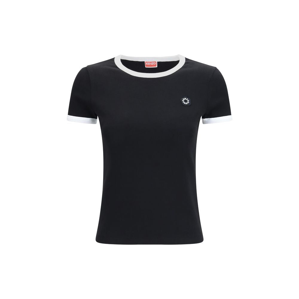 T-Shirt by Kenzo for women in cotton black features an on trend silhouette, perfectly showcasing a on trend and for an elevated aesthetic.