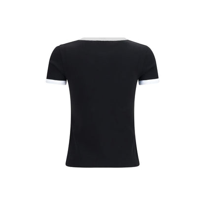 T-Shirt by Kenzo for women in cotton black showcases a dramatic silhouette, elegantly detailed with a dramatic and for a truly dramatic finish.