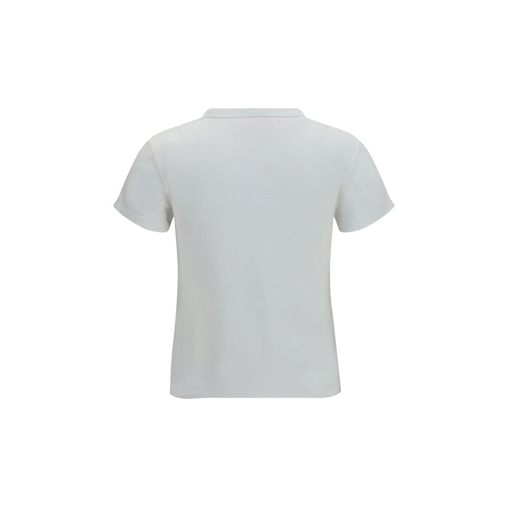 T-Shirt by Kenzo for women in cotton white, floral, signature & print showcases a fashionable silhouette, elegantly detailed with a fashionable and for a sophisticated, high-fashion look.