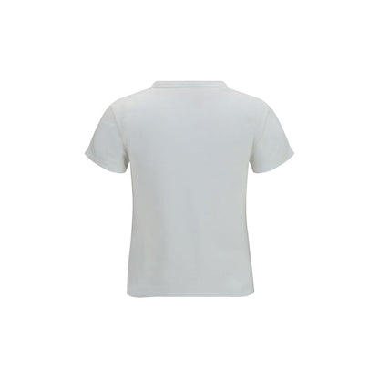 T-Shirt by Kenzo for women in cotton white, floral, signature & print showcases a fashionable silhouette, elegantly detailed with a fashionable and for a sophisticated, high-fashion look.