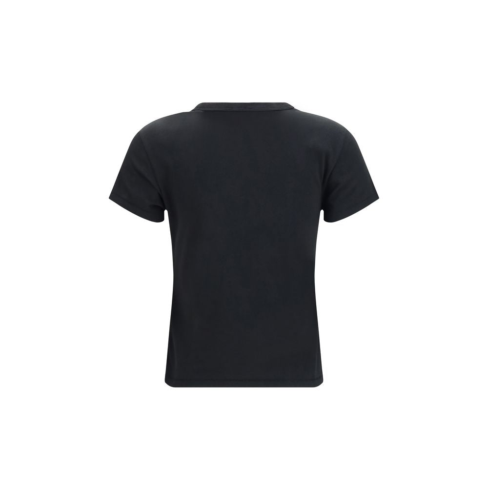 Kenzo Women's Regular Fit Cotton T-Shirt - Black Floral Signature Print