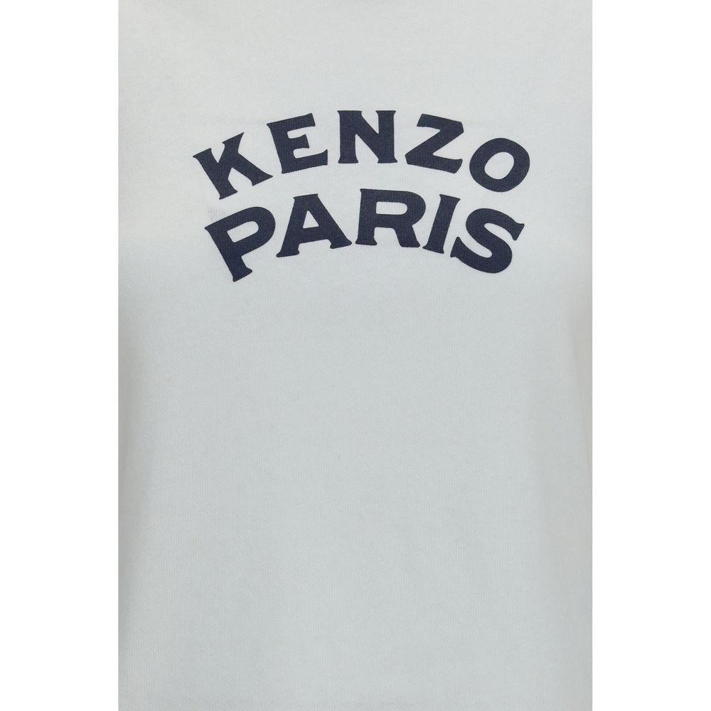 T-Shirt by Kenzo for women in cotton white & print features a plush silhouette, showcasing a sophisticated and for a truly plush finish.