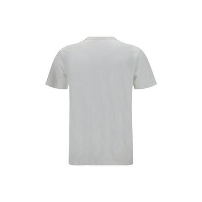 T-Shirt by Kenzo for men in cotton white & signature showcases a chic silhouette, artfully detailed with a chic crew neckline and for a chic finish.