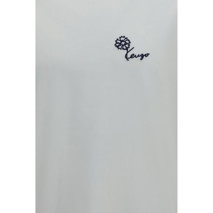 T-Shirt by Kenzo for men in cotton white, floral, signature & print showcases a dramatic silhouette, elegantly detailed with a dramatic and for a truly dramatic finish.