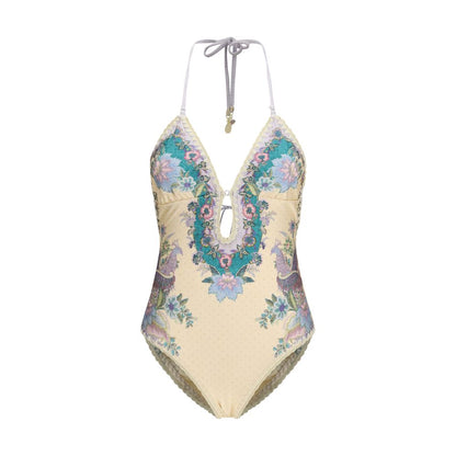 One-Piece Swimsuit by Zimmermann for women in stretch polyamide beige features a exquisite silhouette, showcasing the exquisite design of this Crochet Women's Stretch Polyamide One-Piece Swimsuit with a exquisite fit and cut.
