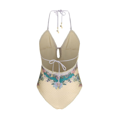 One-Piece Swimsuit by Zimmermann for women in stretch polyamide beige features an jaw dropping silhouette, showcasing the jaw dropping Crochet Women's Stretch Polyamide One-Piece Swimsuit design with a sophisticated cut for a jaw dropping finish.