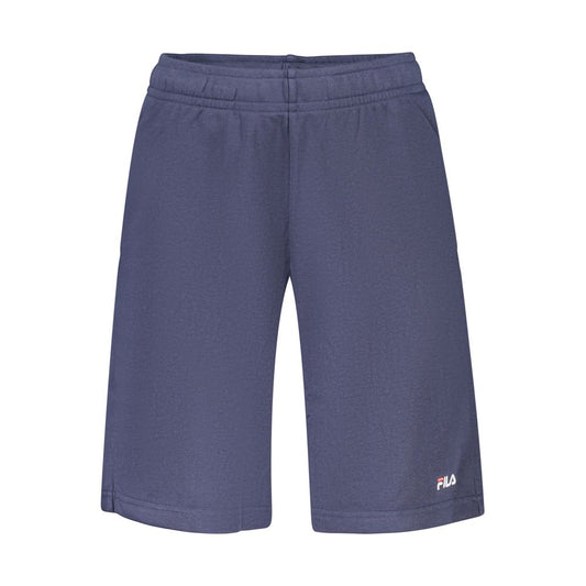 Activewear Shorts by Fila for men in organic cotton & polyester blue features a dynamic silhouette with a athletic & relaxed-fit , showcasing adjustable-waistband in a premium short cut for high-performance style.