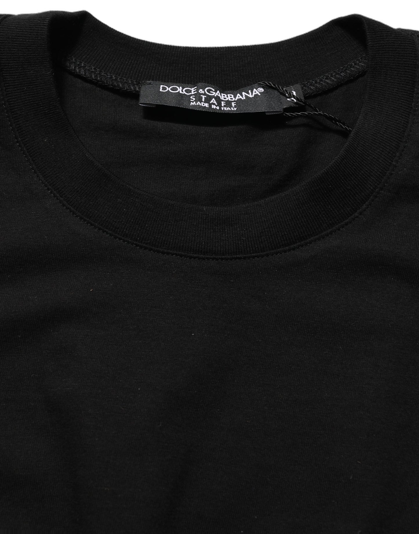 Dolce & Gabbana Black Long Sleeves Crew Neck Pullover Sweater