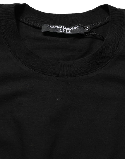Dolce & Gabbana Black Long Sleeves Crew Neck Pullover Sweater