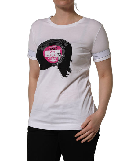 Dolce & Gabbana White D&G WE LOVE JAPAN Print Cotton T-shirt