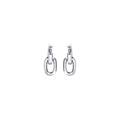 Earrings by Rabanne for women in bos taurus calf suede leather silver showcases a captivating silhouette, featuring an captivating from the Women's Silver Aluminium & Resin Earrings collection for a captivating finish.