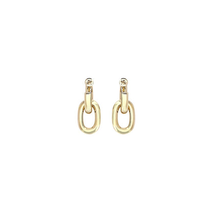 Earrings by Rabanne for women in bos taurus calf suede leather gold showcases a artisanal silhouette, artfully capturing the essence of Women's Gold Aluminium & Resin Earrings with its exquisite .