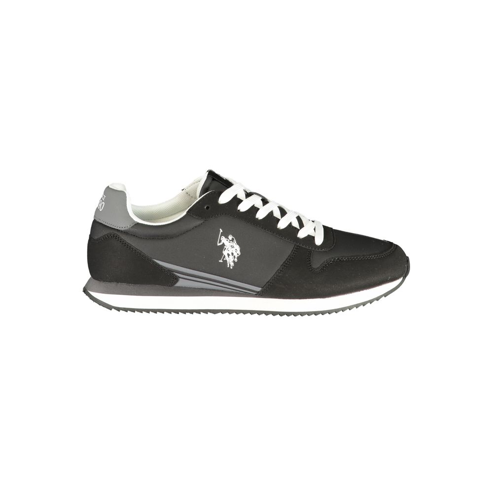 Athletic Sneakers by U.S. POLO ASSN. for men in polyurethane black, gray & print showcases an impeccable silhouette, defined by an impeccable athletic style design that perfectly captures the essence of the Men's Athletic Polyurethane Sneakers.