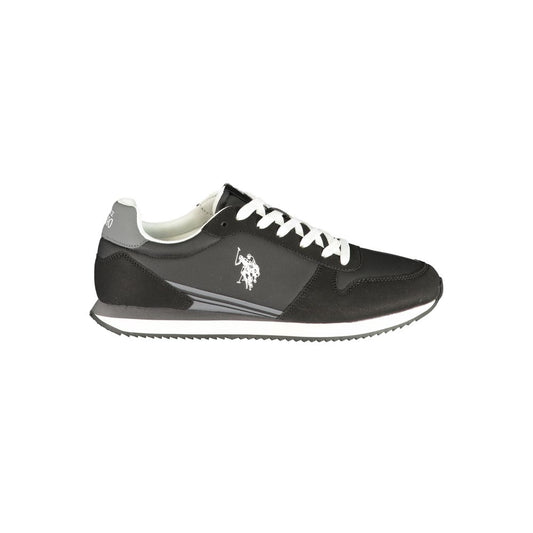 Athletic Sneakers by U.S. POLO ASSN. for men in polyurethane black, gray & print showcases an impeccable silhouette, defined by an impeccable athletic style design that perfectly captures the essence of the Men's Athletic Polyurethane Sneakers.