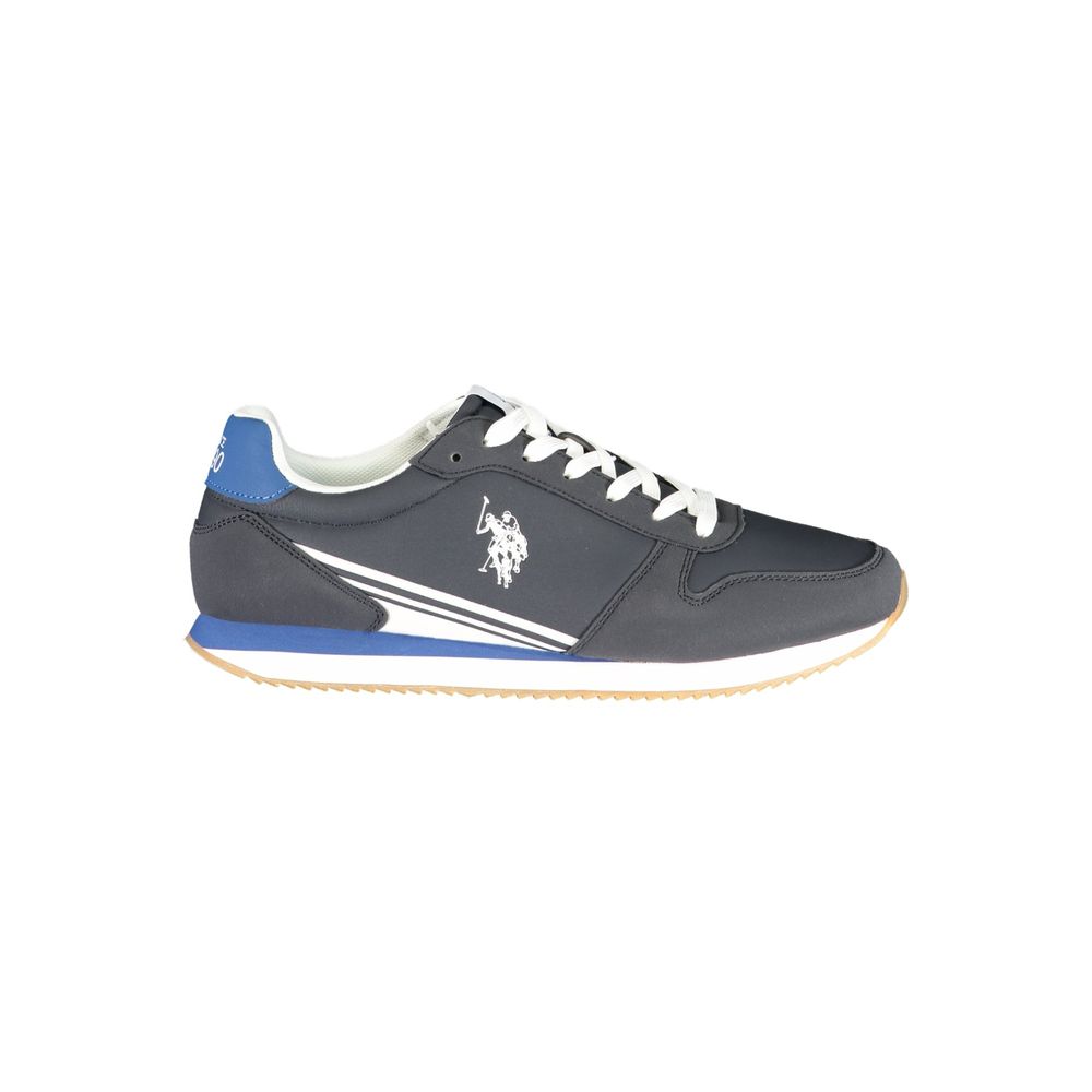 Athletic Sneakers by U.S. POLO ASSN. for men in polyurethane blue, white, signature & print showcases an impeccable silhouette, defined by an impeccable athletic style design that perfectly captures the essence of the Men's Athletic Polyurethane Sneakers.