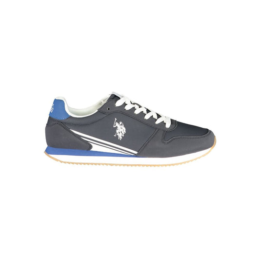 Athletic Sneakers by U.S. POLO ASSN. for men in polyurethane blue, white, signature & print showcases an impeccable silhouette, defined by an impeccable athletic style design that perfectly captures the essence of the Men's Athletic Polyurethane Sneakers.