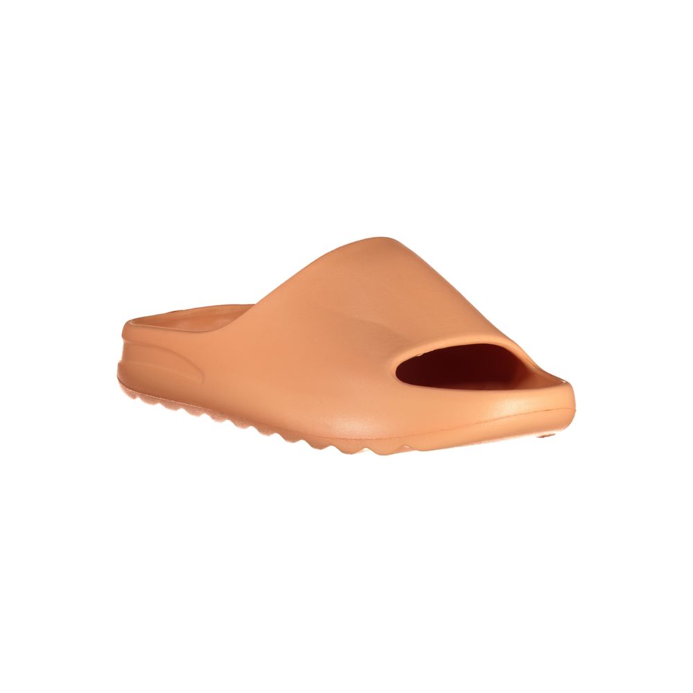 Slippers by Norway 1963 for women in polyurethane and orange presents a sculptural silhouette as Women's Polyurethane Slippers, featuring a sculptural and a sculptural for refined comfort.