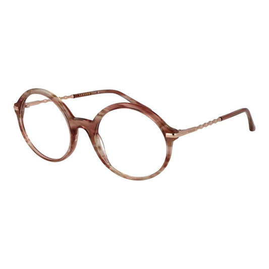 Eyeglasses Frames by Sandro for women in acetate pink features an refined silhouette, showcasing the refined rose coloured frame and sophisticated full-frame frame design.