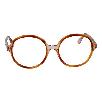 Eyeglasses Frames by Christian Lacroix for women in acetate brown features an refined silhouette, showcasing a sophisticated brown coloured frame and refined full-frame frame design for a refined look.