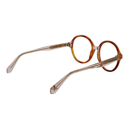 Eyeglasses Frames by Christian Lacroix for women in acetate and brown showcases a refined silhouette, detailed with a brown coloured frame finish and a sophisticated full-frame frame design.