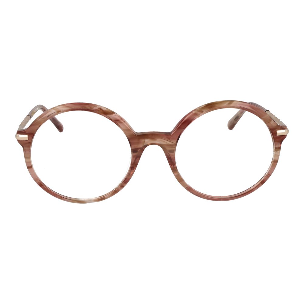 Eyeglasses Frames by Sandro for women in pink showcases a refined full-frame frame design with a refined rose coloured frame finish for a refined and sophisticated look.