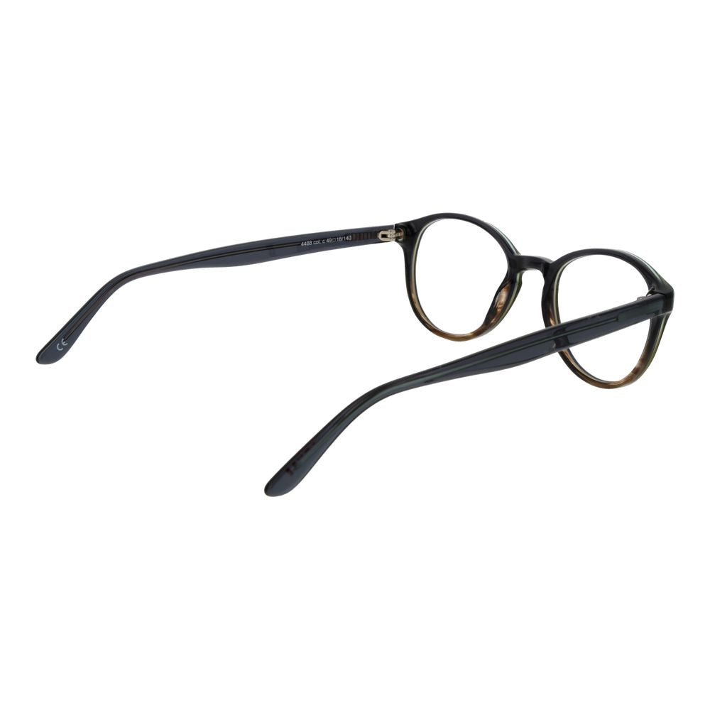 Eyeglasses Frames by Andy Wolf for unisex in gray features a refined silhouette, showcasing a refined gray coloured frame and full-frame frame design for a sophisticated, premium look.
