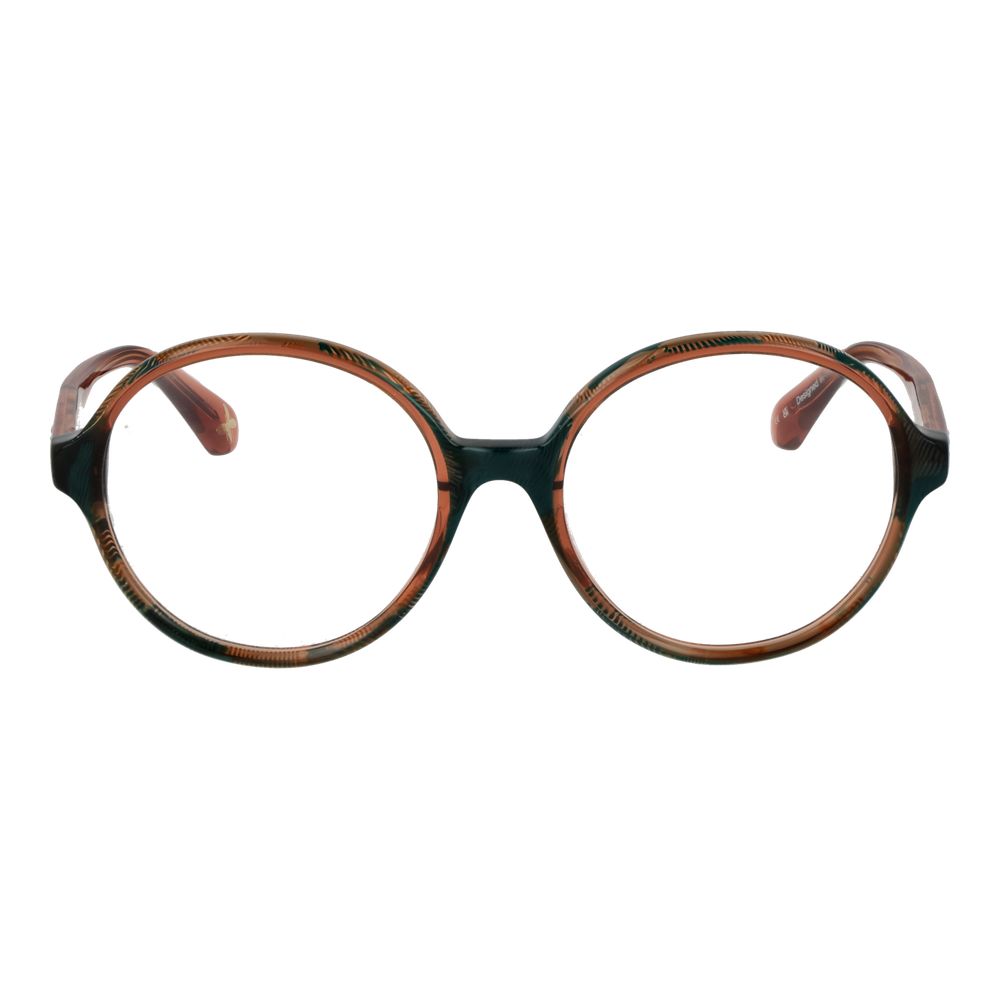 Eyeglasses Frames by Christian Lacroix for women in multicolor features an refined silhouette, showcasing the refined green coloured frame and sophisticated full-frame frame design.