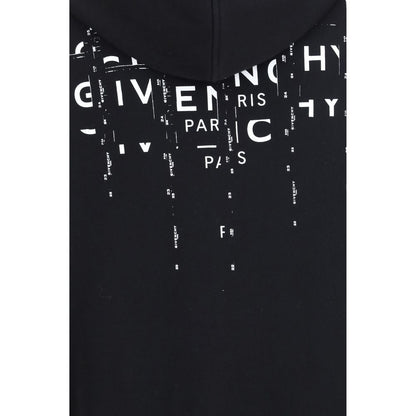 Sweatshirt Hoodie by Givenchy for men in cotton black & print features a authentic silhouette, showcasing a sophisticated and authentic detail for a refined finish.
