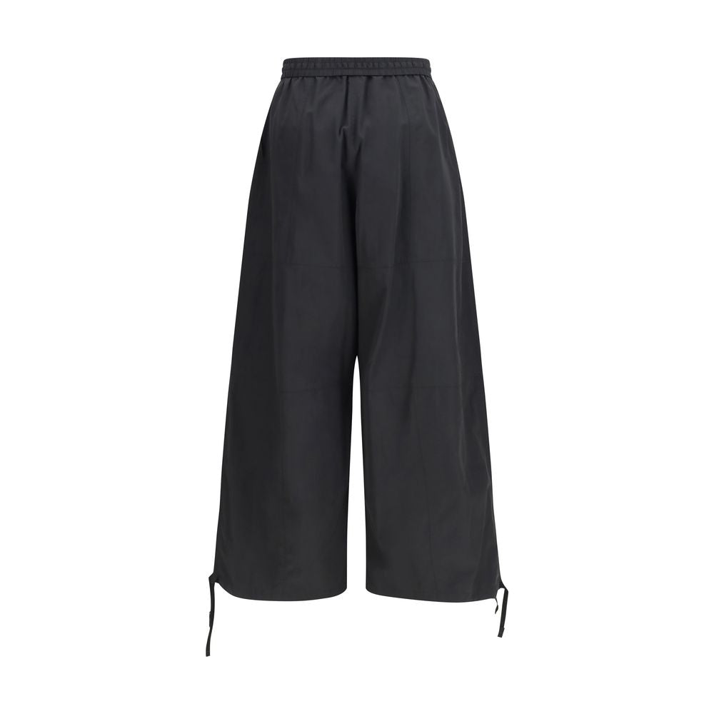 Cargo Pants by Kenzo for women in cotton polyester black & signature features an tailored relaxed-fit, regular-fit & wide with a and long, creating a tailored utilitarian silhouette.