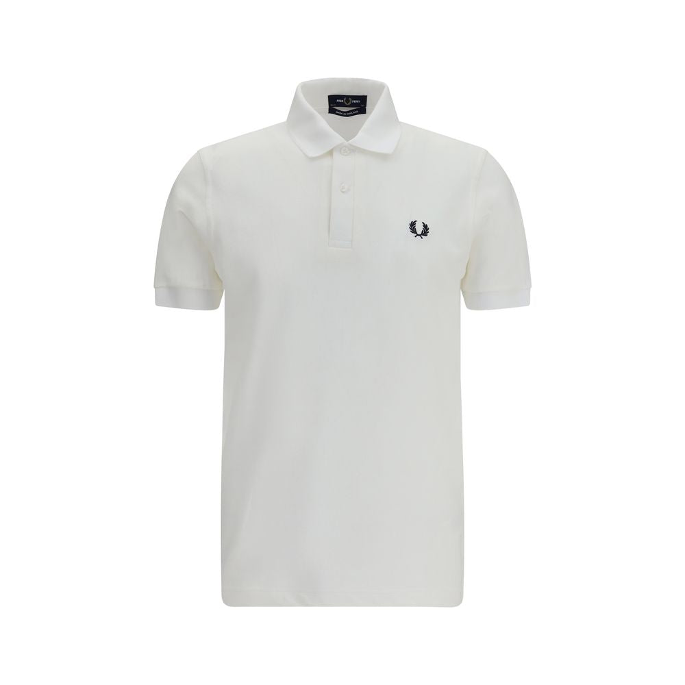 Polo Shirt by Fred Perry for men in cotton white & signature presents a crisp silhouette, artfully detailed with a crisp and crisp .
