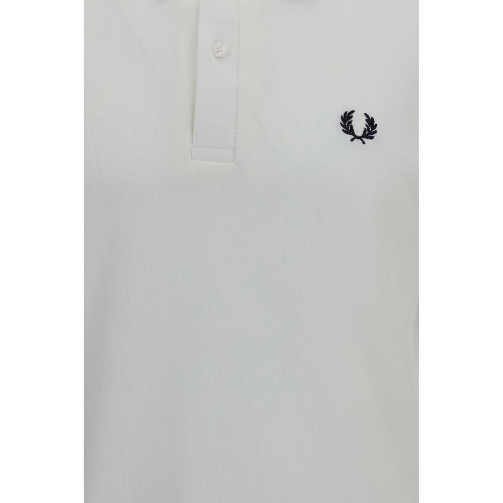 Polo Shirt by Fred Perry for men in cotton white & signature presents a distinguished silhouette, showcasing a sophisticated and distinguished for a truly distinguished finish.