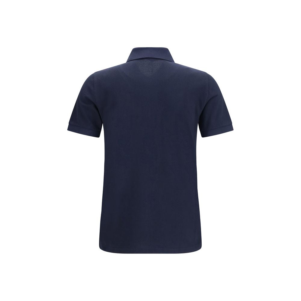 Polo Shirt by Fred Perry for men in cotton blue & signature features a eye catching silhouette, showcasing a refined and for a eye catching finish.
