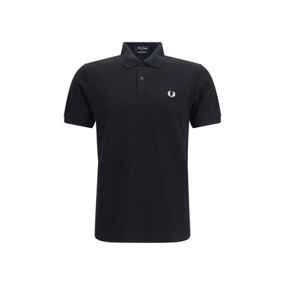 Polo Shirt by Fred Perry for men in cotton black & signature showcases a enviable silhouette, featuring a refined and for a enviable finish.